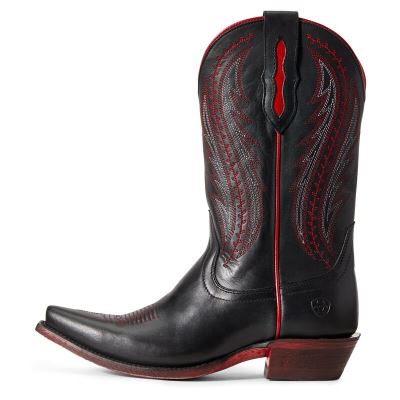 Ariat Western: Tailgate Botas Western Mujer - Negras / Rojas (YFUBS1386)